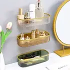 Rack Kitchen Shower Shelf Organiser Storage Bathroom Caddy Self Adhesive AU