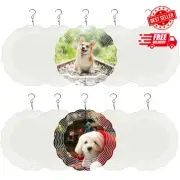 5 Pack Sublimation Wind Spinner Blanks 8 Inch Wind Spinners Sublimation Blanks