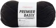 6 Pack Premier Basix Chunky Yarn-Black 1145-42