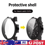 Anti-drop Protection Shell Dustproof Case Tempered Film for Xiaomi Watch S1 Pro