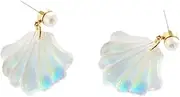 [SHERCHPRY] Elegant Shell Pearl Ear Studs Pearl Stud Earrings for Women Fashion Jewelry Creative Ear Drop