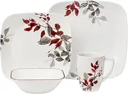 [CORELLE] Square Kyoto Leaves 16-pc Set