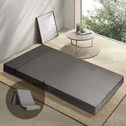 Bedra Bedding Folding Foldable Mattress with Velvet Fabric Cover Floor Bed Mattress Pad 122 * 180 * 12cm