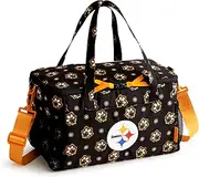 Vera Bradley Recycled Lighten Up NFL Cooler, Pittsburgh Steelers on Black/Yellow Bandana