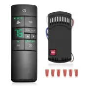 Universal Ceiling Fan Thermostatic Remote Control Kit Replacement for Hampton...