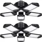 2 Pack LED Garage Lights,200W Deformable LED Garage Ceiling Lights With 5 Adjust