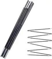 Zetqhuu Tent Poles - Tarp Poles for Camping Backpacking | Portable Lightweight Repair Flexible Gear for Outdoor Activities Beach Backpacking Camping