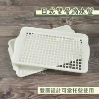 在飛比找Yahoo!奇摩拍賣優惠-🌟台灣製🌟TU良品 日式雙層滴水盤 瀝水盤 托盤 杯盤 茶盤