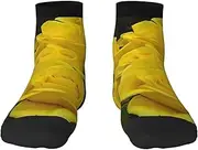 [EdWal] yellow roses print Men's Moisture Control Crew Socks Socks For Men and Women Gifts For Golf, Hunting, Camping