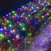 200LED 3X2m Net Lights Christmas Decorations 8 Modes Waterproof Plug in for Bush Fence Wall Garden Xmas Indoors Outdoors (Multi Color)
