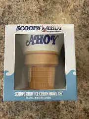 Stranger Things Scoops Ahoy Ice Cream Bowl 2 Piece Set NIB