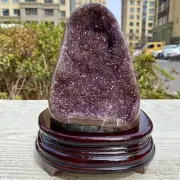 4.4LB Natural Amethyst Cave Original Stone Quartz Uruguay Mineral healing