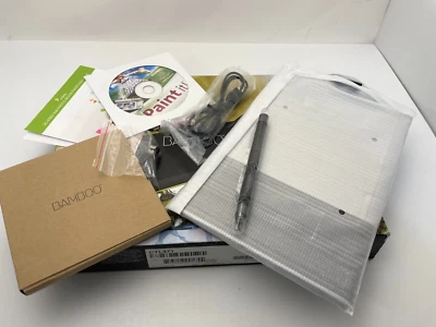 Wacom Bamboo Splash CTL-471 Digital Graphics Tablet USB Stylus CD HV4CTH670 New