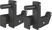 MEGASTAR Power Rack, J-Hooks for Power Cage 2"x2" with 1" Holes, Barbell Rack Holder for Squats and Bench Press, 1200 LB Capacity, Durable Home Gym Equipment