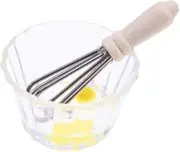1/12 Mini Egg Beater Set Miniature Food Toys Life Scene Gift Eggs Bowl Whisk Pretend Play Toys for Dining Room Home Bedroom