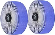 Road Bike Handlebar Tape with Z Pattern and Two-Tone Gradient and Plug, Shock Absorbing, Comfortable for Driving, PU + Foam (Purple Gradient)