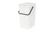 Sort & Go Waste Bin 16L White