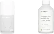 Thankyou Forever Deodorant Bottle and Cypress and Cedar Antiperspirant Deodorant Refill