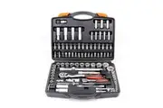 94Pc Socket Ratchet Wrench Set Screwdriver Bits Extension Torx Hex 1/4" 1/2" Dr.