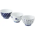 日本 日式和風 波佐見焼 藍丸紋 輕量陶瓷飯碗 茶碗-日本製