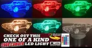 1969 Camaro SS 3D Acrylic LED 7Color Change Night light Touch Table Desk Lamp