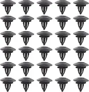 30pcs Side Trim Sill Skirt Clips Rocker Panel Wheel Housing Retainer Black Plastic with Sponge Seal 51777171003 Compatible with BMW X3 X5 X6 E70 E71
