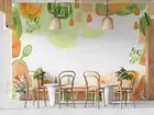 3D Papagy Watercolour Self-adhesive Removeable Wallpaper Wall Mural