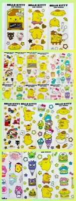 125+ Sticker Lot Theme POMPOMPURIN Cute Kawaii Dog SANRIO Hello Kitty Friends