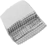 STOBOK 100pcs Jewelry Cleaning Cloths Jewelry Polishing Cloth Set Silver Cleaning for Jewelry Compact 8x8cm Gray Microfiber for Quick Cle