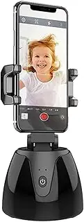 360° Object Tracking Holder Selfie Stick 360° Rotation Auto Face Object Tracking Release Your Hands Wireless BT Connection for All Phones Intelligent Camera AI Composition for 1/4in Screw
