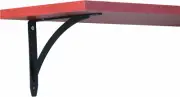 Decorative Shelf Bracket, 7-Inch, Black