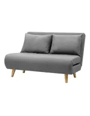 [Artiss] Sofa Bed 2 Seater Convertible Couch Recliner Lounge Chair Linen in Grey