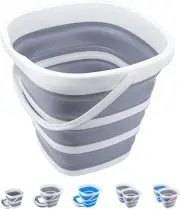 Collapsible Bucket 10L 2.6 Gallon Cleaning Bucket Mop Bucket Folding Foldable Po