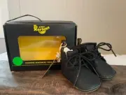 Dr. Martens 1460 Baby Crib Shoes Boots Booties Black Sz 2 NEW Doc Marten
