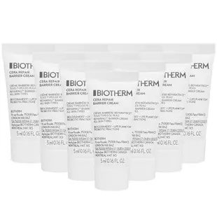 BIOTHERM 碧兒泉 超平滑修護守護霜(5ml)*10旅行袋組(公司貨)