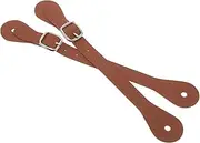 [TEMPNAP] 2pcs Vintage Boot Straps Adjustable Length Stylish Metal Buckle for Western Cowboy Belts
