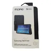 F2. Incipio Clarion Translucent Folio Case For Samsung Tab E 8.0 Black