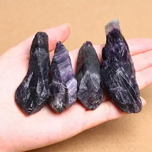 天然水晶原石粉水晶紫水晶黃水晶黑曜石原石礦物標本碎石消磁石