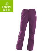 RATOPS 瑞多仕 女 Softshell 防水透氣長褲 - 暗紫紅色 (RAS738)