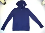 Justice Girls Youth Size 14 Navy Blue Uniform Hoodie Jacket Pockets Chest 35 in