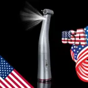 Dental 1:5 Increasing Fiber Optic Low Handpiece LED Contra Angle Fit Micro Motor