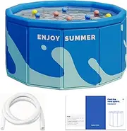 Non-Inflatable Swimming Pool - Non-Inflatable Folding Paddling Pool,Portable Children's Thickened Bathing Pool for Kids, Toddler, Adults, Pets, Family