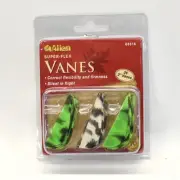 Allen Super-Flex Vanes 2" Green White Camo 36 Pack Archery Arrow 68516