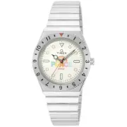 TIMEX TW2V25800 Coca-Cola Collaboration Quartz Analog Ivory Silver