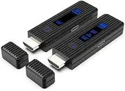 Wireless HDMI Transmitter and Receiver,165FT/50M,4K Decode 1080P Output Wireless HDMI,Plug&Play for Laptops, TV Box, PS4/5, Cameras to Project to TV/Projector/Monitor/Video Audio Transmission