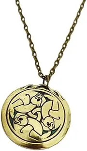 [xiaojiumei] Brave Merida Three Bears Necklace,Gorgeous Necklace Luck Bringer
