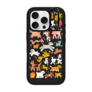 iPhone 16 Pro Impact Ring Stand Case MagSafe Compatible Dogs
