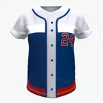 BASEBALL UNIFORMS棒球服短袖個性設計LOGO帶扣子 比賽訓練服