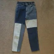 NEW! NWT Hollister Patchwork Patch Ultra High-Rise Mom Jean 26 Denim Jeans