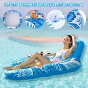 160CM Floating Chair Inflatable Pool Lounge Raft Bed Mat Mattress Mesh Water Bed